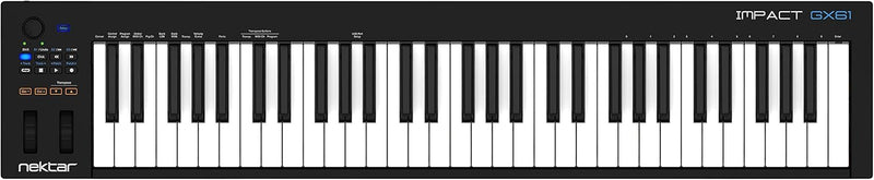 Nektar GX61 Impact USB MIDI Keyboard Controller with Nektar DAW Integration & M-Audio SP-2 - Univers