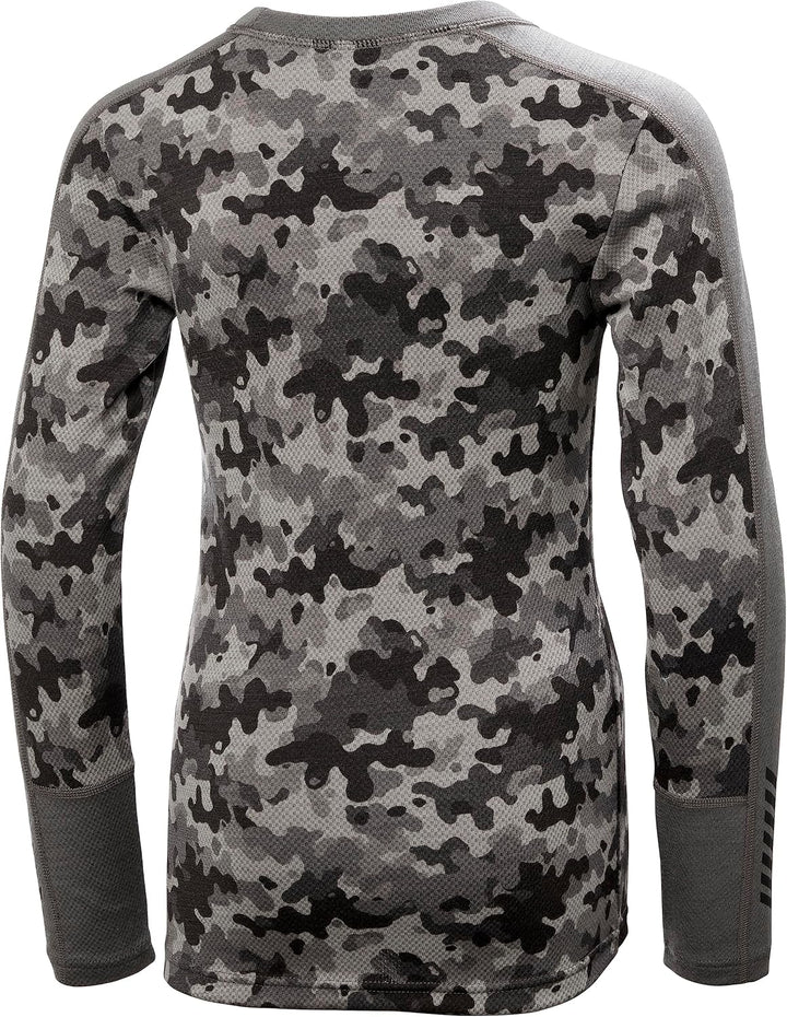 Helly Hansen Junior Unisex New Model JR Graphic Lifa Meri 14 Jahre Concrete, 14 Jahre Concrete