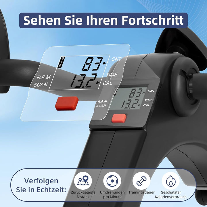 AGM Mini-Heimtrainer Fahrrad, Arm und Beintrainer Fitnesstrainer, Fitness, Hometrainer Bewegungstrai