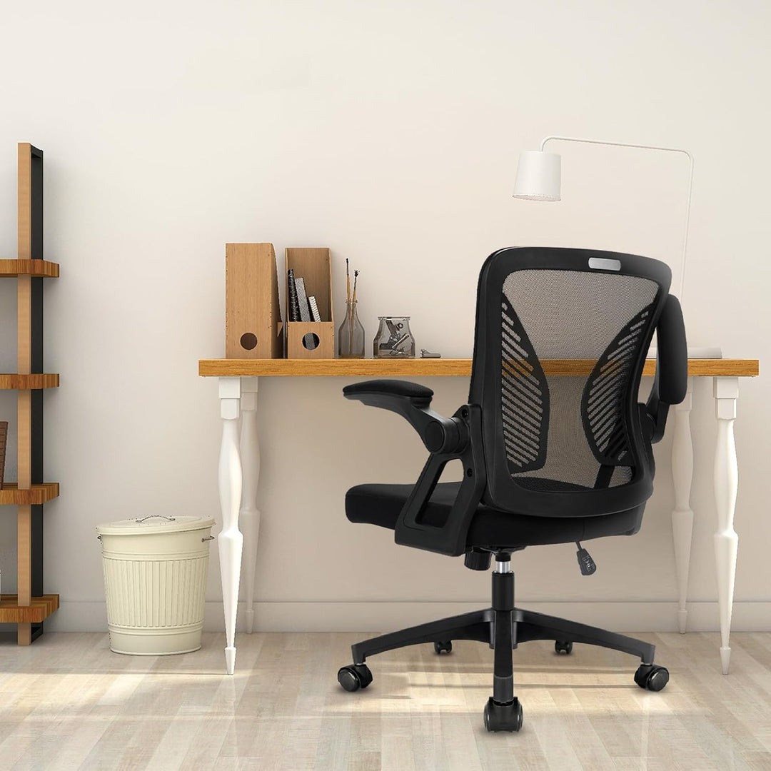 Milacyee Bürostuhl Ergonomisch, Bürostuhl, Schreibtischstuhl mit Verstellbarer Armlehnen, Lendenwirb