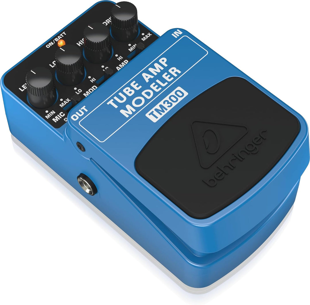 Behringer TUBE AMP MODELER TM300 Ultimatives Modellierungs-Effektpedal für Röhrenverstärker TUBE AMP