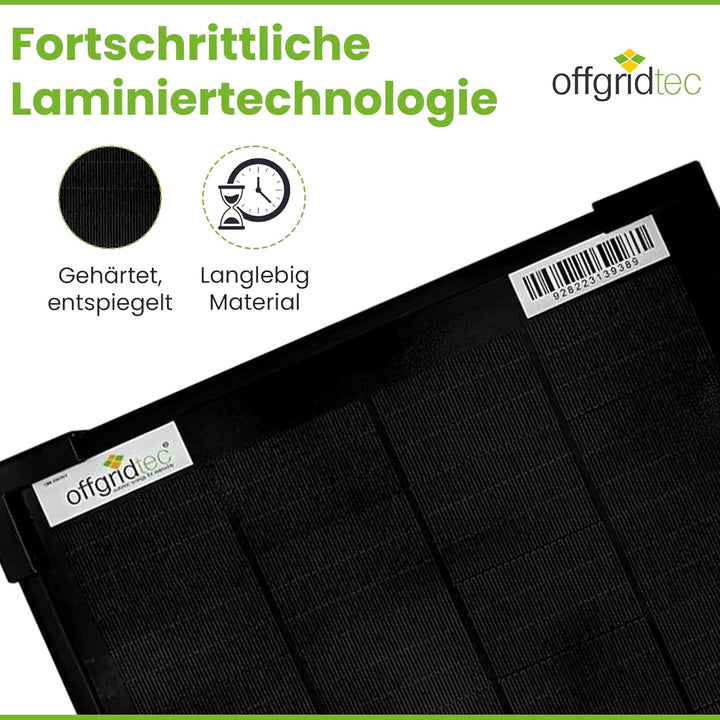 Offgridtec OLP 10W Solarpanel 12V Schindeltechnologie PERC V2, 10W