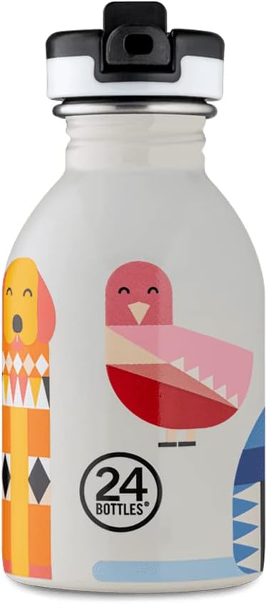 24Bottles Kids Bottle Trinkflasche für Kinder, Grundschule und Kindergarten, 250 ml, Flasche mit Ver