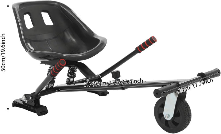 Hoverboard Sitz Verstellbarer für Self-Balance Scooter mit Frontreifen für 6.5"-10" Hoverboards, Uni
