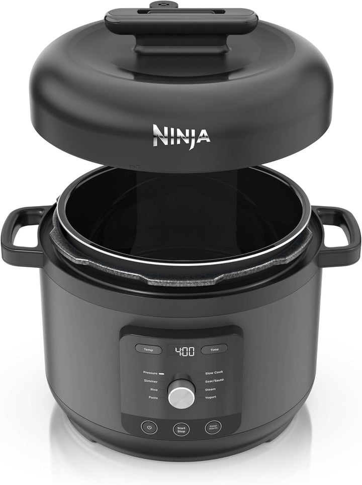 Ninja HyperHeat 9-in-1 Schnellkochtopf, Slow Cooker und Reiskocher, inkl. Dämpfeinsatz und herausneh