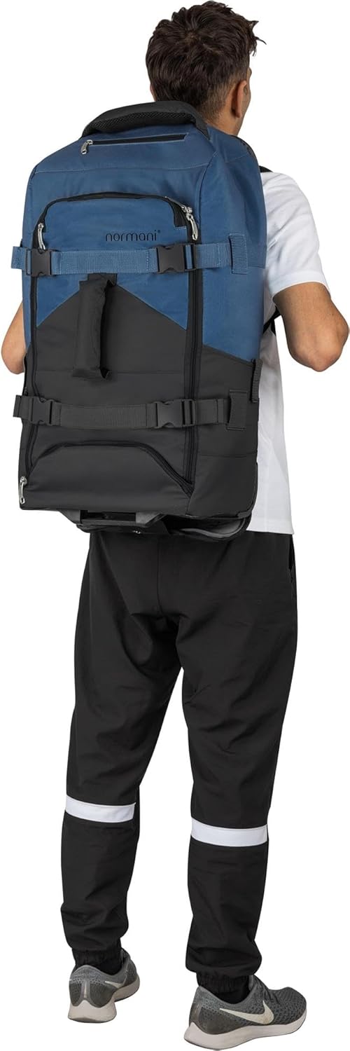 normani Backpacker Reisetaschen-Rucksack mit Trolleyfunktion - Trolley mit Frontloader Funktion und