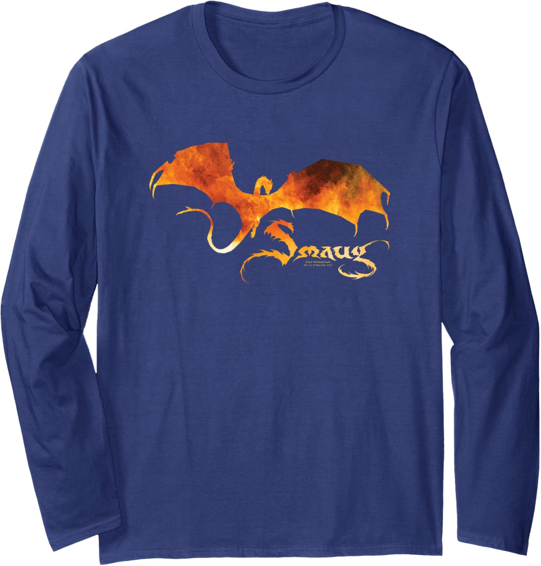 The Hobbit Smaug on Fire Langarmshirt