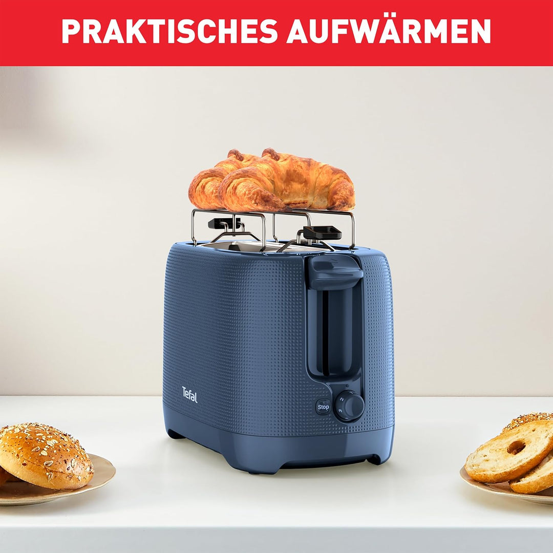 Tefal TT2M14 Morning Toaster | Doppelschlitz | elegantes Design | Brötchenaufsatz zum Aufwärmen | 7