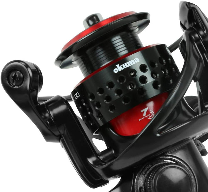Okuma Ceymar Spinnrolle, leicht aus Graphit, vielseitig einsetzbar, mit 8 Kugellagern C-10, 100 m, 1