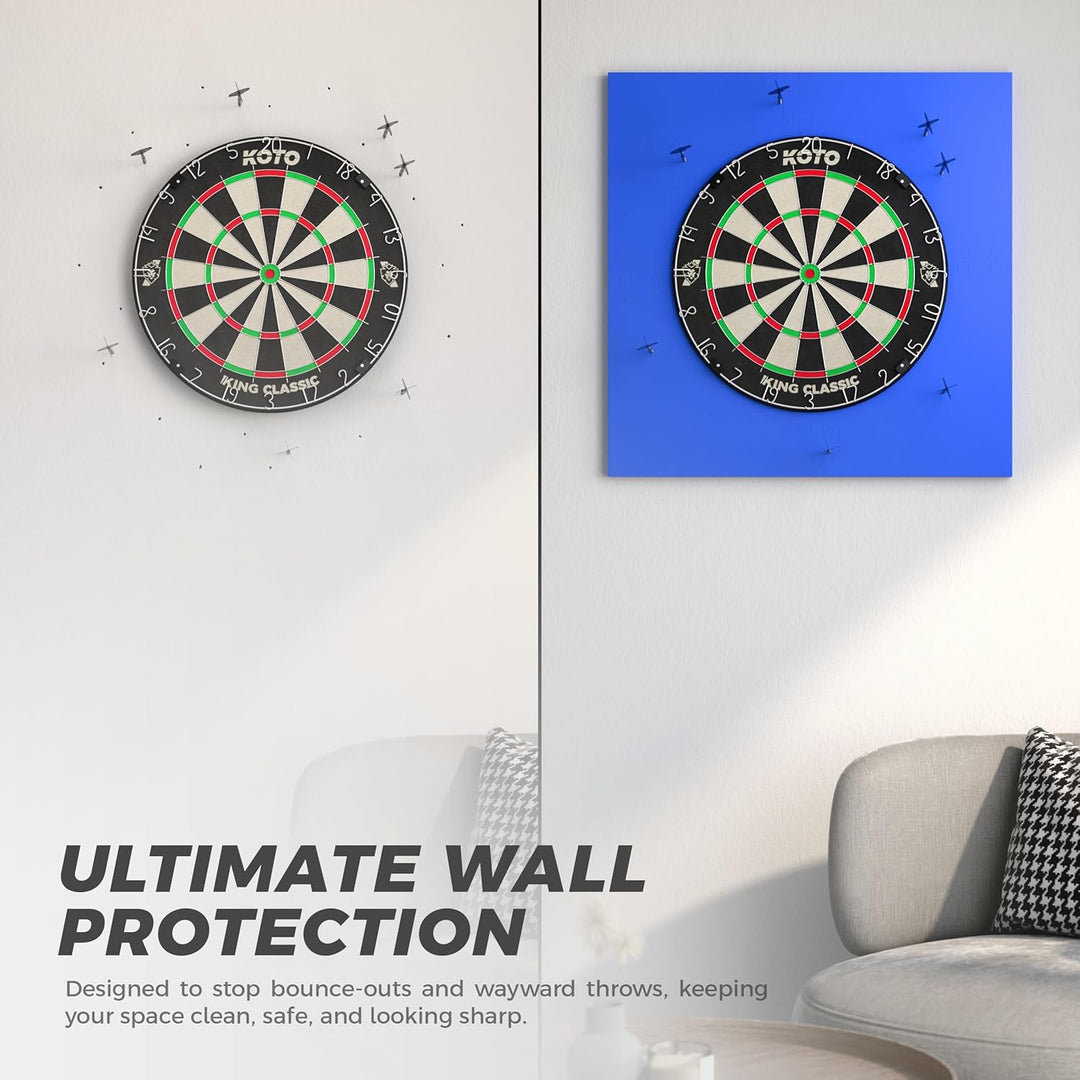 KOTO - 4pcs. Dart Surround, langlebige Dart wandschutz, verhindert Schäden, Eva 4PCS Quadrat Blau, 4