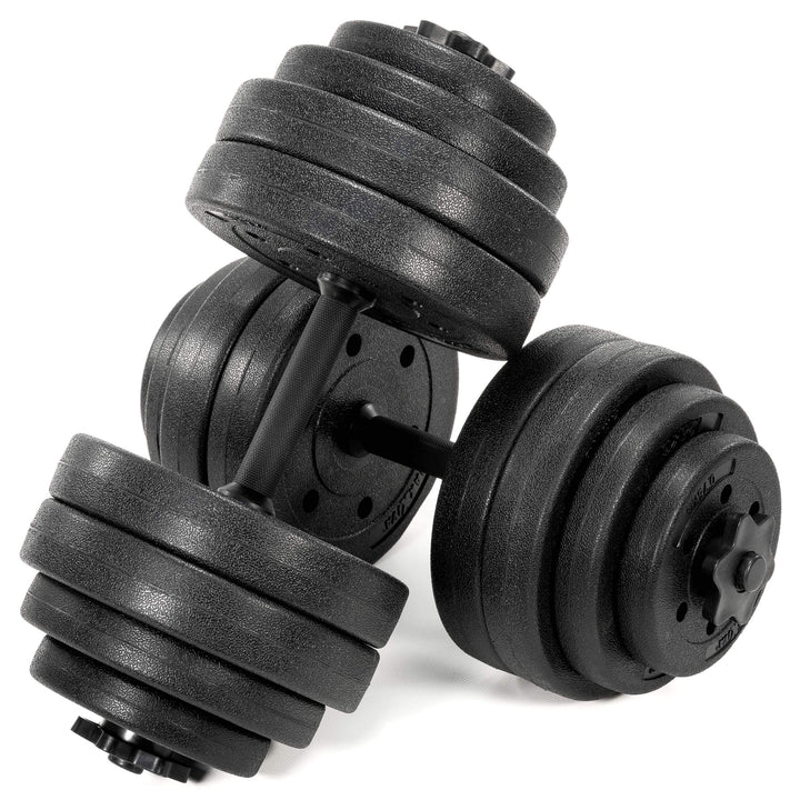 MAXXIVA Kurzhantel Set Zement Sternverschluss schwarz 2x10kg 2x15kg 2x20kg 30.0