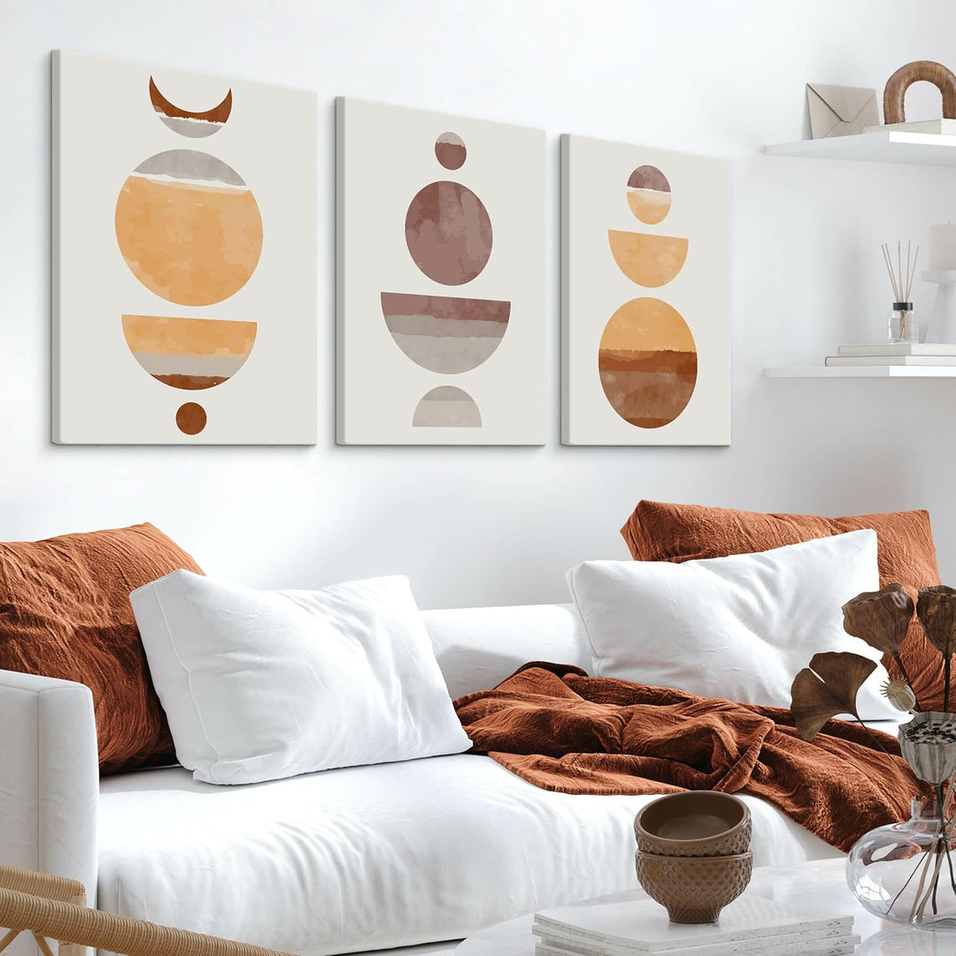 Muralo - Wandbilder Set - Leinwand Bilder Set Aufhängefertig - Bilder für Wohnzimmer Schlafzimmer -