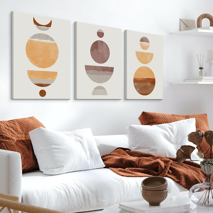 Muralo - Wandbilder Set - Leinwand Bilder Set Aufhängefertig - Bilder für Wohnzimmer Schlafzimmer -