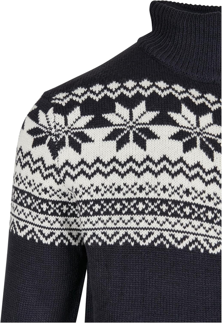 Brandit Herren Cardigan Norweger Strickjacke, Blau