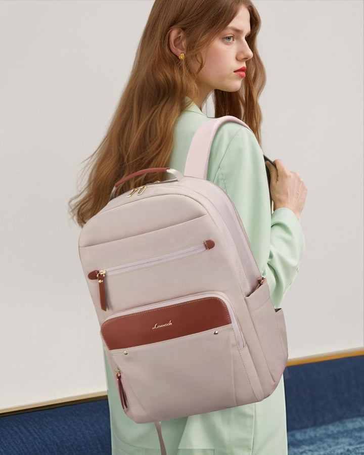 LOVEVOOK Rucksack Damen, Wasserdicht 15,6 Zoll Laptop Rucksäcke Arbeitsrucksack Schulrucksack Teenag