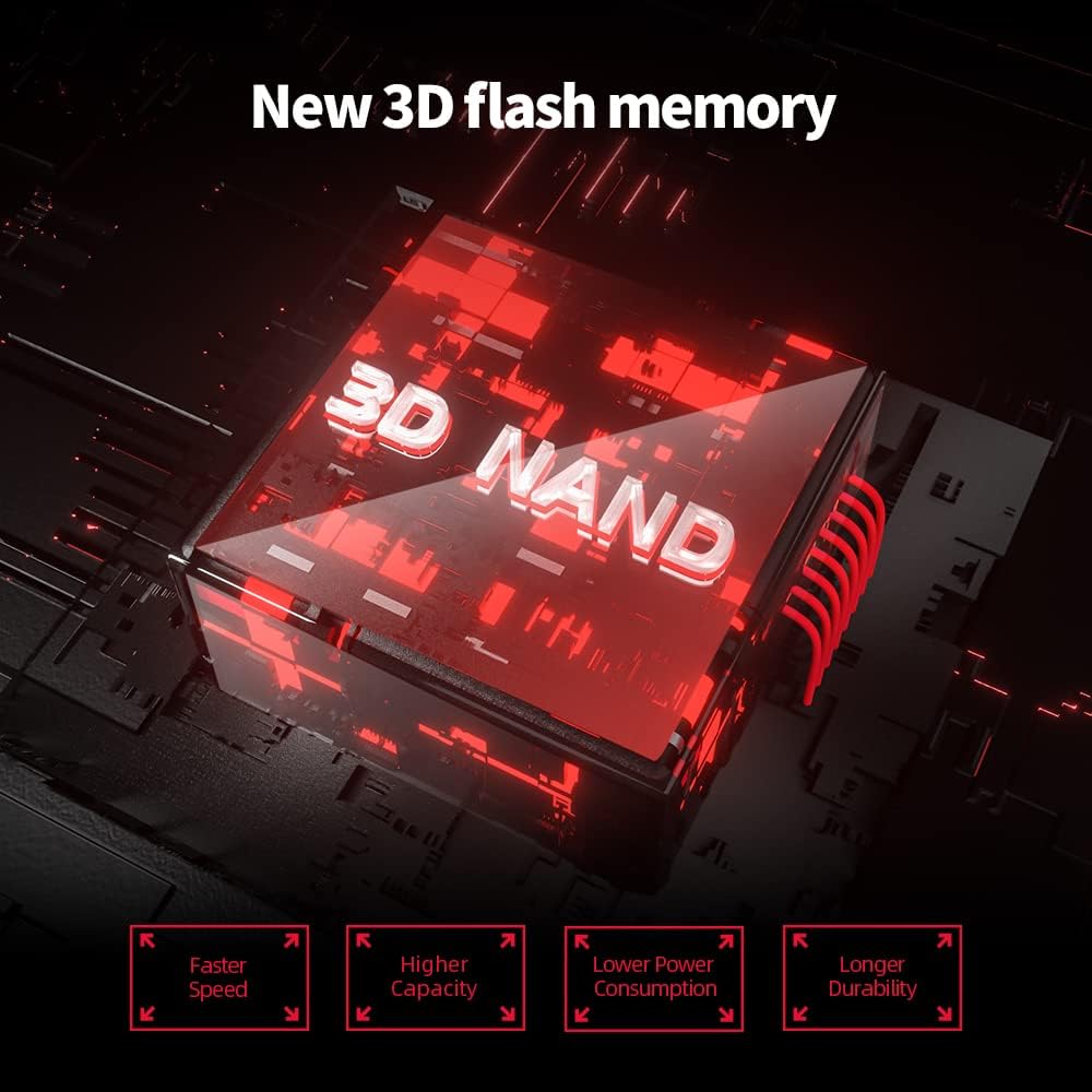 Netac NV5000 2TB NVMe 1.4 Interne SSD M.2 PCIe 4.0 Geschwindigkeit bis zu 5000MB/s, für PC, PS5, tra