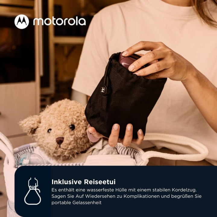 Motorola Audio Babyphone PIP12 – Babyphon DECT-Technologie – Baby Monitor Reichweite bis zu 450 Mete