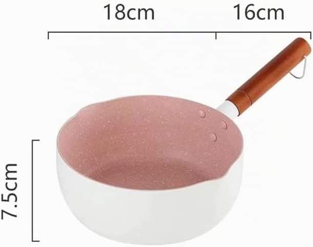 Milchtopf, Antihaftbeschichteter Topf im Japanischen Stil mit Ausgiessern Nudelsuppentopf für das Re