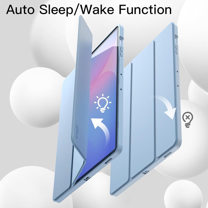 JETech Hülle für Samsung Galaxy Tab S10 FE Plus/S10 FE+ 13,1 Zoll mit S Pen Halter, Weiche TPU Tri-F