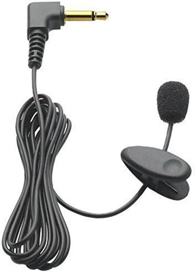 Philips LFH9173 Anclippbares Mikrofon mit 3.5 mm Klinke, Windabschirmung Krawattenclip, Kabellänge 1