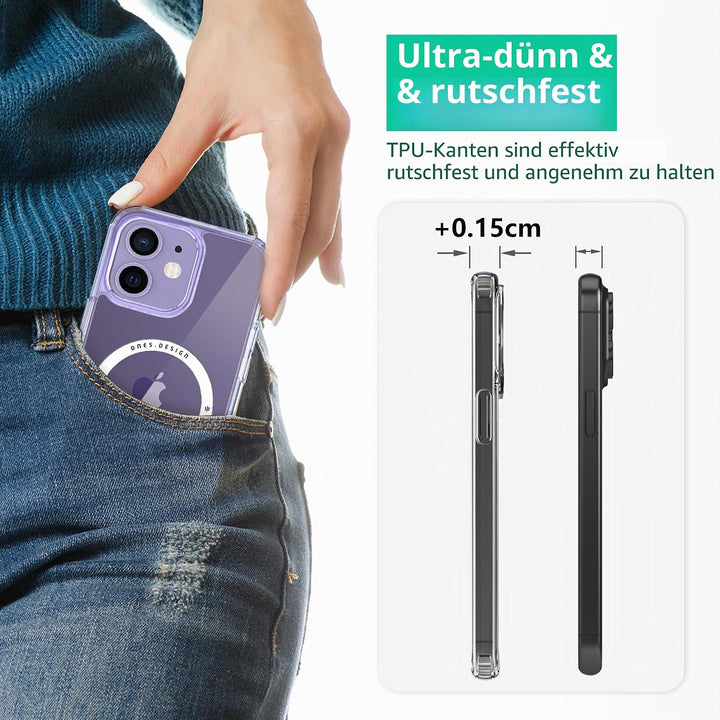 ONES Magnetisches HandyHülle für iPhone 11, Kompatibel mit MagSafe, Militärnorm Schutz Dünne Hülle,