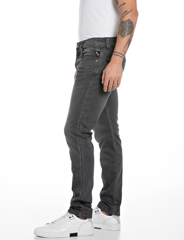 Replay Herren Jeans Anbass Slim-Fit 32W / 36L Medium Grey 096, 32W / 36L Medium Grey 096