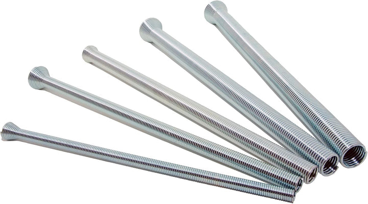 Set mit 5 Biegefedern aus Ferderstahl für 1/4" - 3/8" - 1/2" - 5/8" - 3/4" Kältemittelleitung/Kupfer