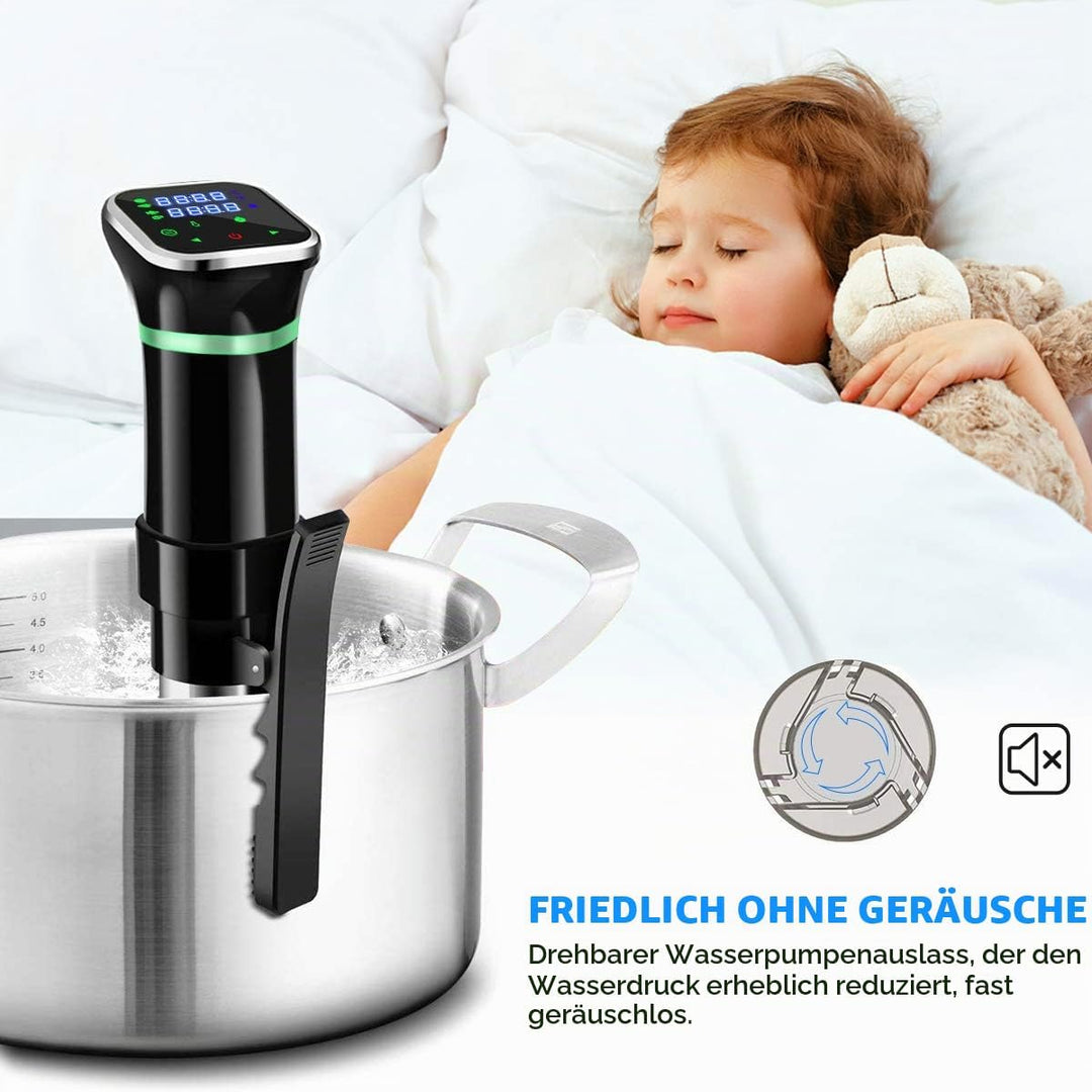 KEAWEO Sous Vide, 1100W Sous-Vide Garer Stick Präzisionskocher Immersion Tauchzikulator Präzisionsko