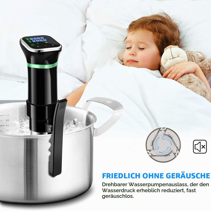 KEAWEO Sous Vide, 1100W Sous-Vide Garer Stick Präzisionskocher Immersion Tauchzikulator Präzisionsko