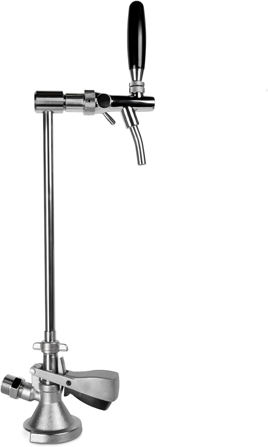 Gastrobedarf Westerbarkey Schanksäule aus Edelstahl als Kegaufsatz Ausführung mit Kompensatorschankh