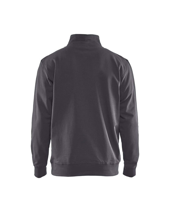 Blaklader 3353115896994XL Sweater mit Half-Zip 2-Farbig, Mittelgrau/Schwarz, Grösse 4XL Mittelgrau/S