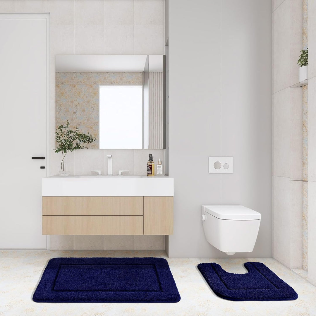 SOANNY Badematte 60x150 cm, Einzelstück, Hochflor Mikrofaser, rutschfest &amp; Waschbar, Saugfähig Gross