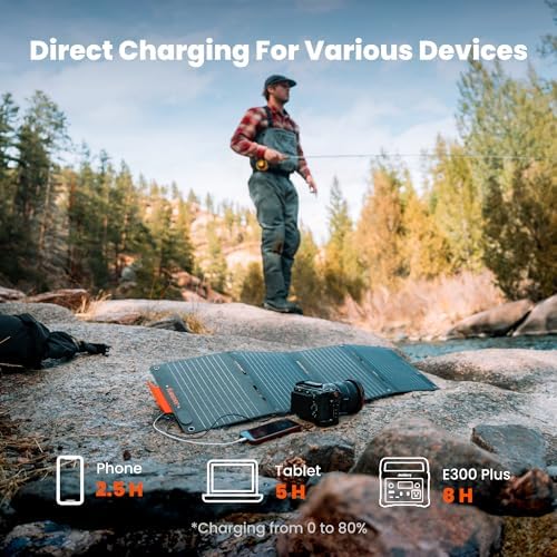 Jackery E100 Plus Powerstation mit 40W Solarpanel + 5m Verlängerungskabel
