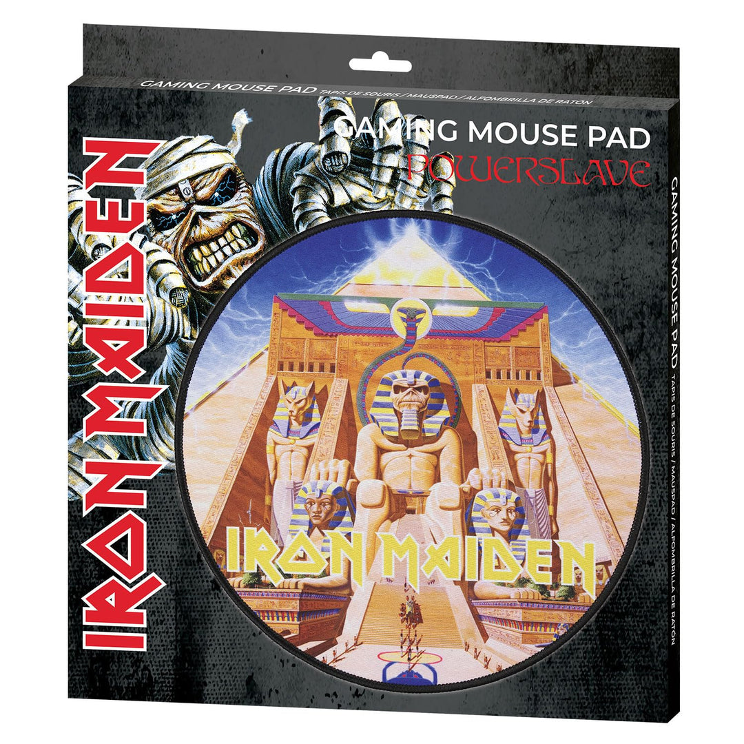 SUBSONIC-Iron Maiden - Anti-Rutsch-Mauspad XXL 90 mm x 40 mm mit Perlenbesatz - Offizielle Lizenz DC