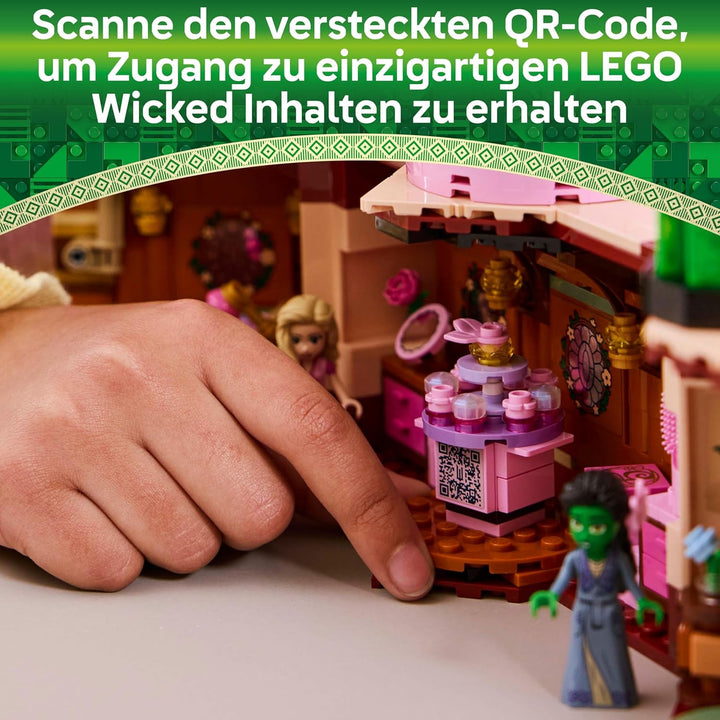 LEGO Wicked - Glindas & Elphabas Schlafsaal - Spielzeug mit 2 Minifiguren und Zubehör, darunter Zaub