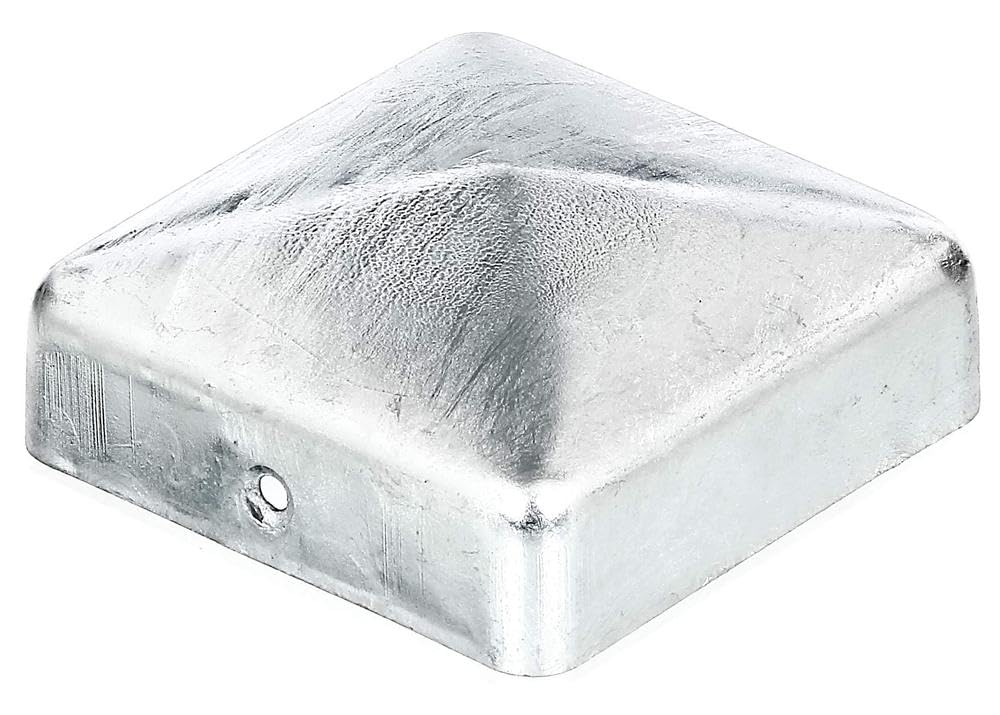 Alberts 843038 Pfostenkappe für Holzpfosten | flache Form | feuerverzinkt | 70 x 70 mm | 10er Set fl