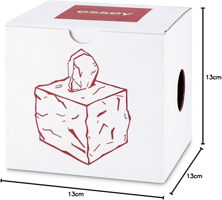 Essey Kosmetiktücher-Box Wipy Cube I, quadratischer Taschentuchspender, Design Taschentuchbox, schwa