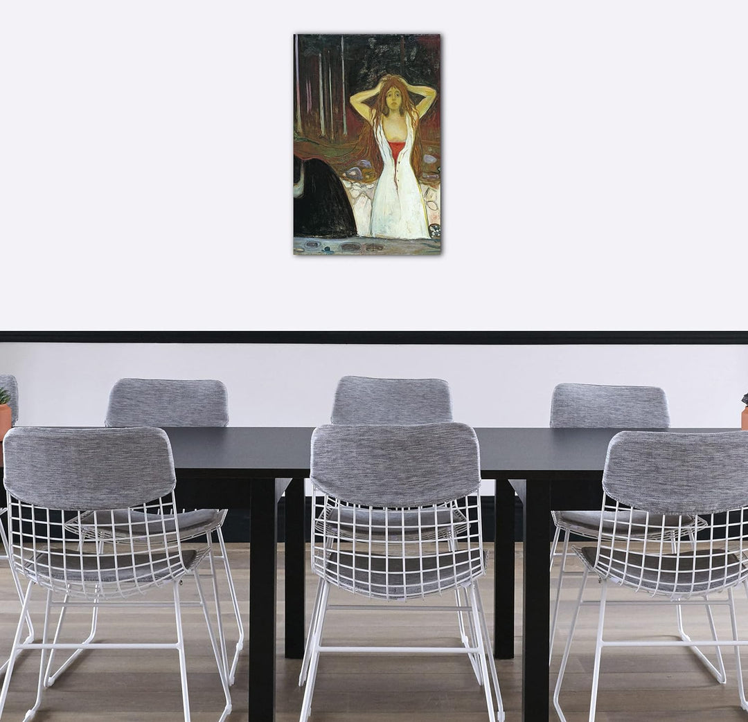 Printed Paintings Leinwand (80x120cm): Edward Munch - Asche (1894) 80x120 cm, 80x120 cm