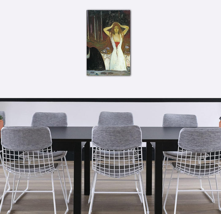 Printed Paintings Leinwand (80x120cm): Edward Munch - Asche (1894) 80x120 cm, 80x120 cm