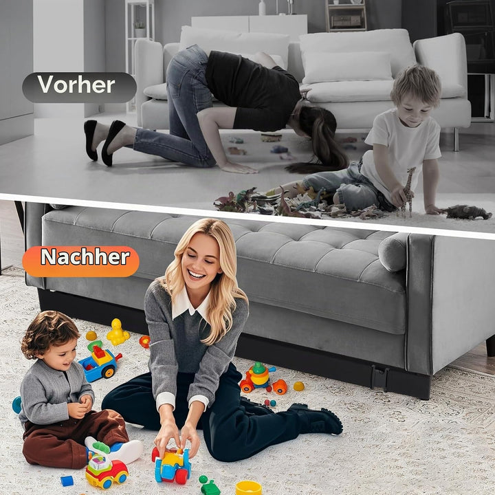 Uross Unter Sofa Blocker Spielzeug 310 cm, Unter Möbeln für Haustiere, Schutzvorrichtungen für unter
