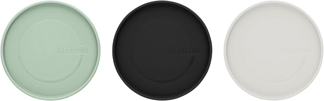 Brabantia - Stapelbarer Glasbehälter mit Deckel - 3er-Set - Lebensmittelaufbewahrung - Hält Länger F