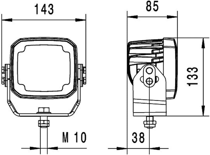 HELLA - LED-Arbeitsscheinwerfer - Ultra Beam Gen. II - 24/12V - 4400lm - Schraubanschluss/Anbau - sc