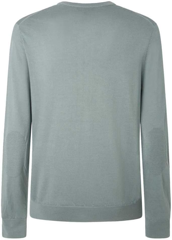 Hackett London Herren GMD Merino Silk V NCK Pullover M Blue (Aqua Sky), M Blue (Aqua Sky)