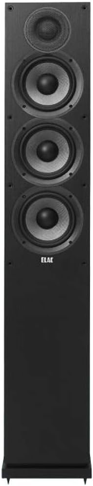ELAC Debut 2.0 Standlautsprecher F5.2, Box für Musikwiedergabe über Stereo-Anlage, 5.1 Surround-Soun