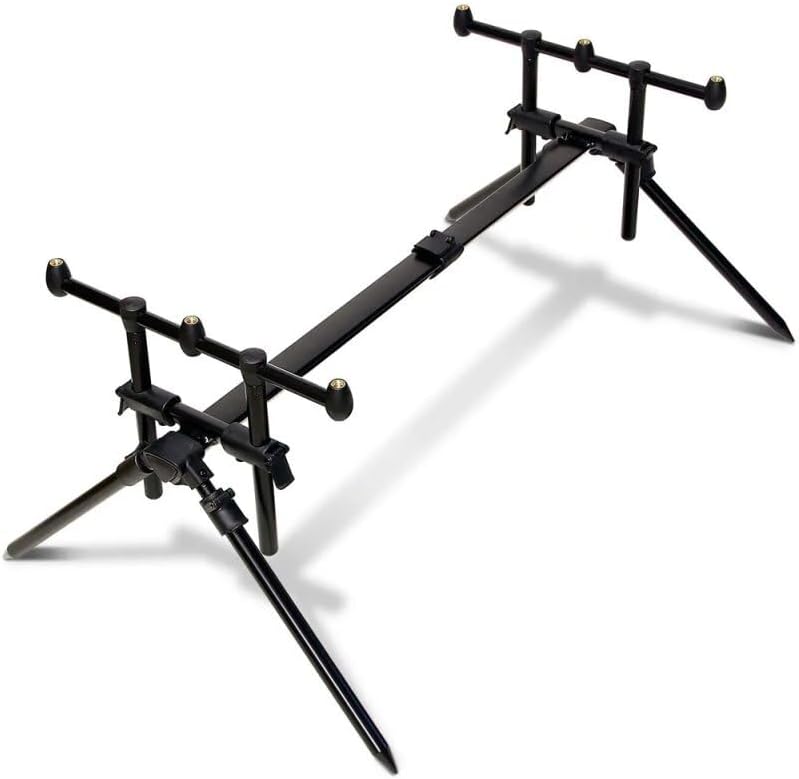 Rod Pod Alu Rutenständer für 3 Angelruten Karpfen Rutenhalter mit Tasche
