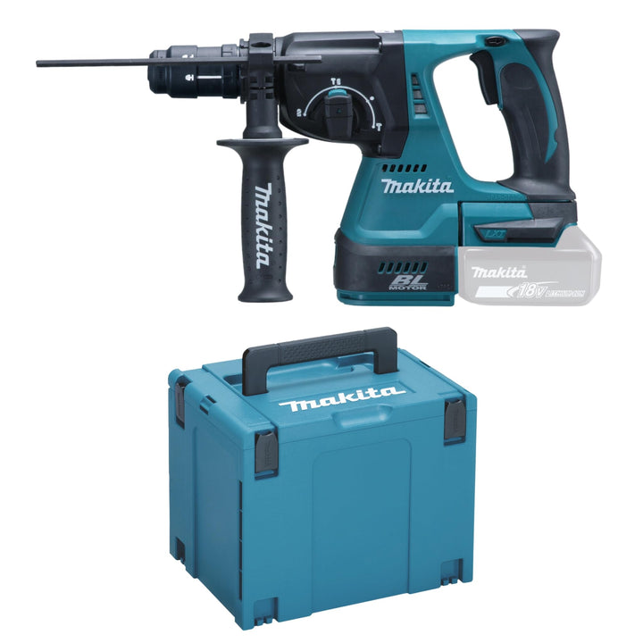 Makita Akku-Kombihammer SDS Plus, (18 V im Makpac mit 1x Akku 1,5 Ah, ohne Ladegerät), DHR243Y1J, Sy