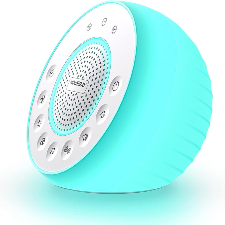 Housbay White Noise Machine für Babys mit Nachtlicht – Weisses Rauschen Gerät für Neugeborene, 31 be