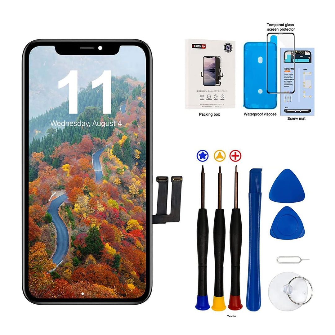 EFaith für iPhone 11 Display Ersatz Bildschirm 6.1 Zoll LCD Full HD 3D Touch Screen Digitizer Rahmen