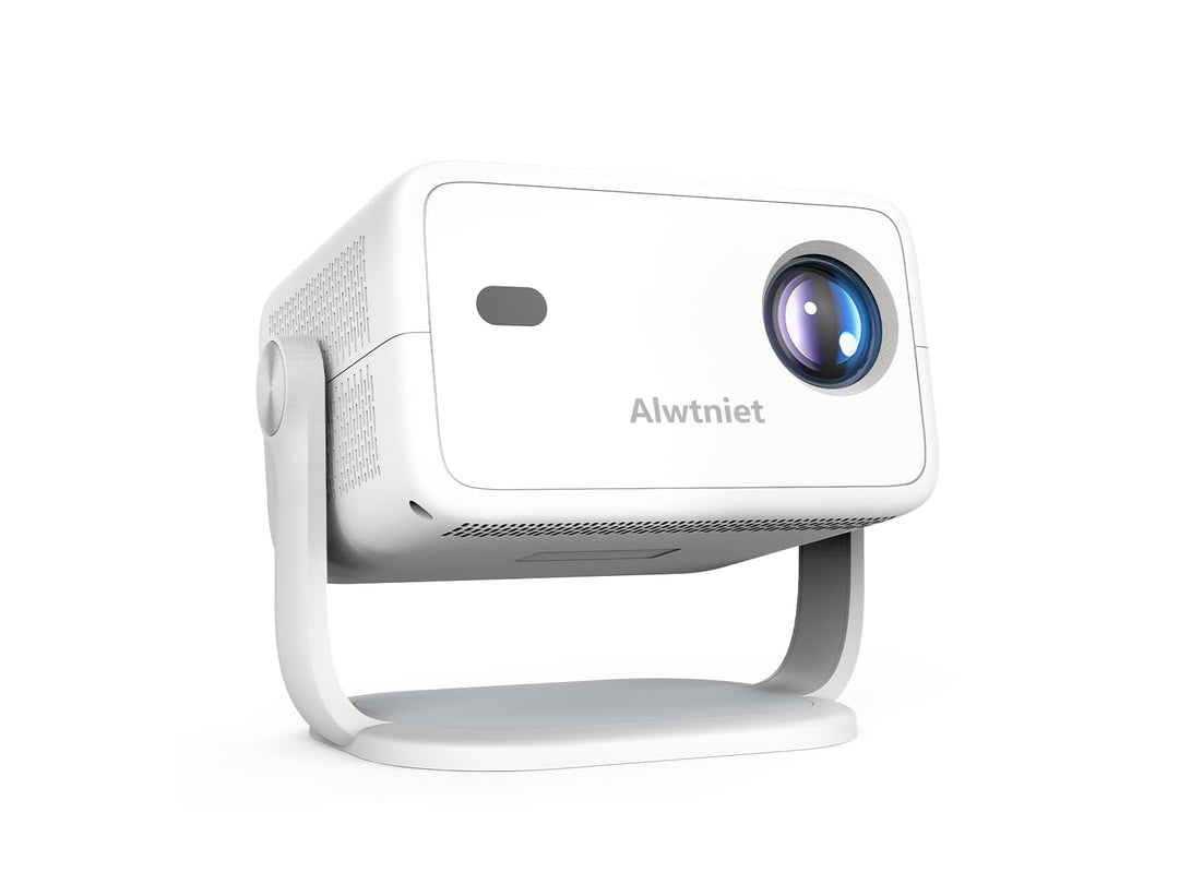 Android 13 Beamer 4K, 400 ANSI Smart Beamer mit WLAN und Bluetooth, Autofokus Auto Keystone Mini Tra