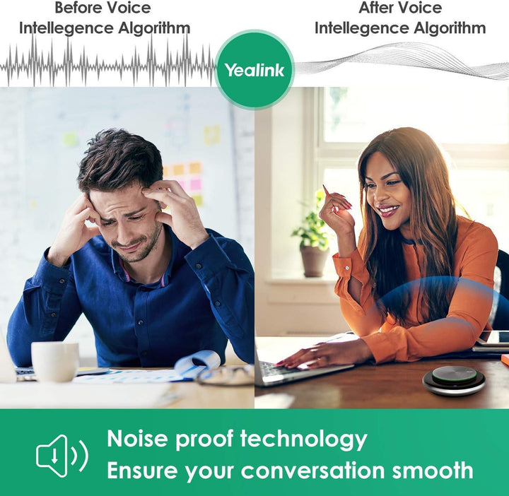 Yealink CP700 Bluetooth KonferenzLautsprecher mit Mikrofon Teams Zertifiziert, tragbare USB-A Konfer
